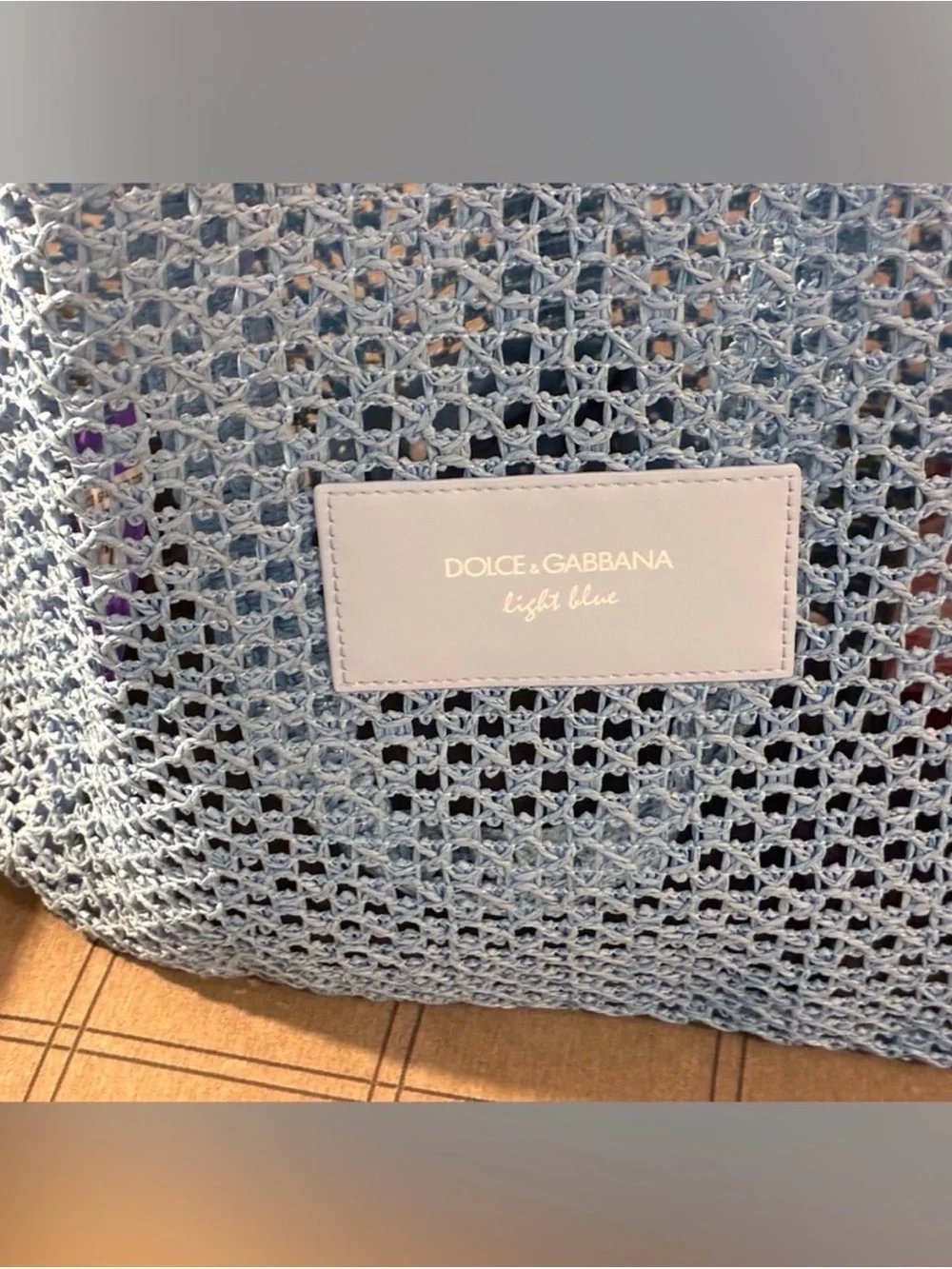 Summer must !Last one remaining !Dolce & Gabbana Light Blue Large Tote